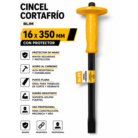 CINCEL CORTAFRÍO PLANO 16X350MM CON...