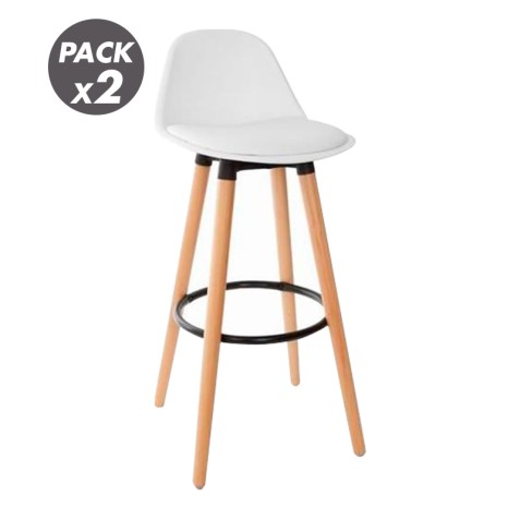 PACK 2 TABURETES ACOLCHADOS CON...