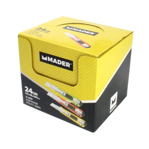 EXPOSITOR 24 UNIDADES CUTTER 18MM MADER