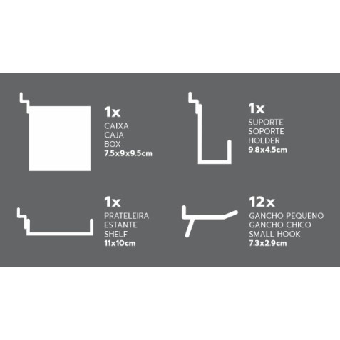 PANEL PARA HERRAMIENTAS 45X45CM METAL...