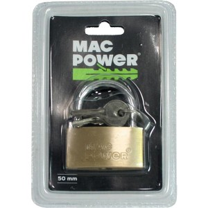 CANDADO LATON, 50MM MAC POWER