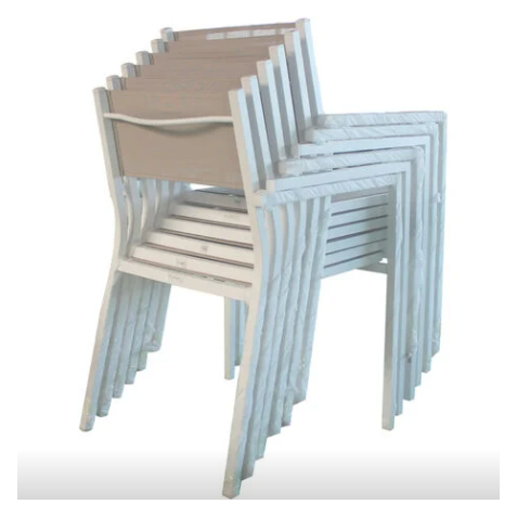 CONJUNTO ALUMINIO MESA EXTERIOR + 6...