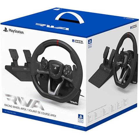 VOLANTE + PEDALES HORI RWA APEX...