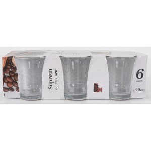 SET 6 VASOS BOMBON 125ML SUPREM...
