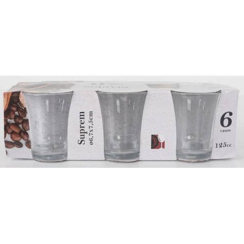 SET 6 VASOS BOMBON 125ML SUPREM...