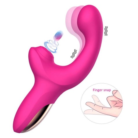 VIBRADOR CON ESTIMULADOR PUNTO G Y...