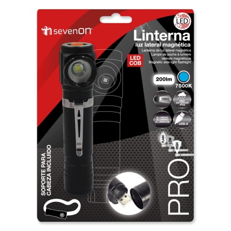 LINTERNA LED LATERAL MAGNETICA 200LM...
