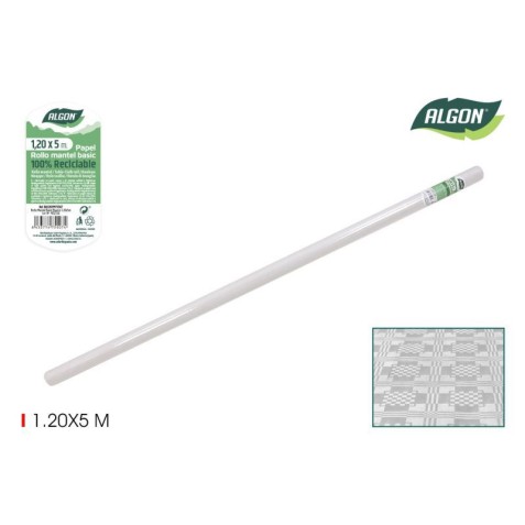 ROLLO MANTEL DE PAPEL 1.2 X 5 METROS...