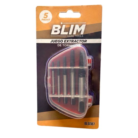 JUEGO EXTRACTOR DE TORNILLOS 5 PCS BLIM