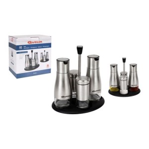 SET ALIÑO 4 PIEZAS CON SOPORTE INOX QUTTIN