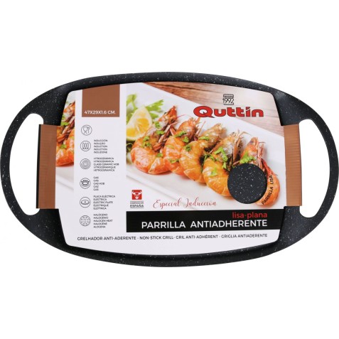 PARRILLA CON ASAS PLACA LISA 47X29CM...