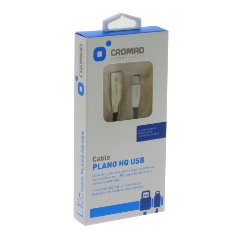 CABLE PLANO HQ USB A TIPO C 1 METRO...