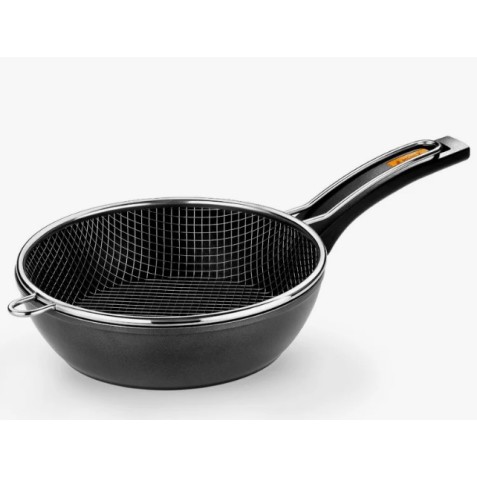 SARTEN CON CESTILLO 28CM FUEGO MONIX