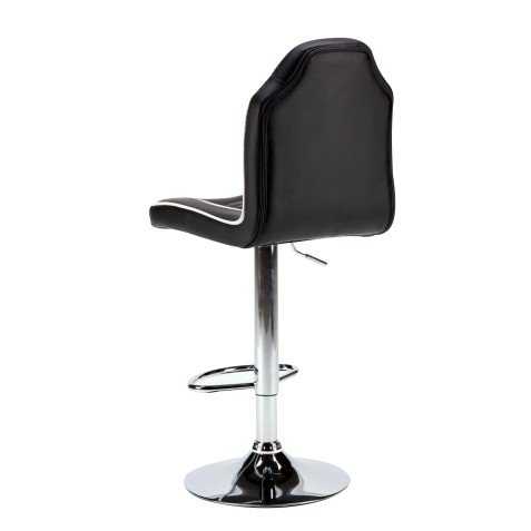 TABURETE GAMING RACING NEGRO/BLANCO...