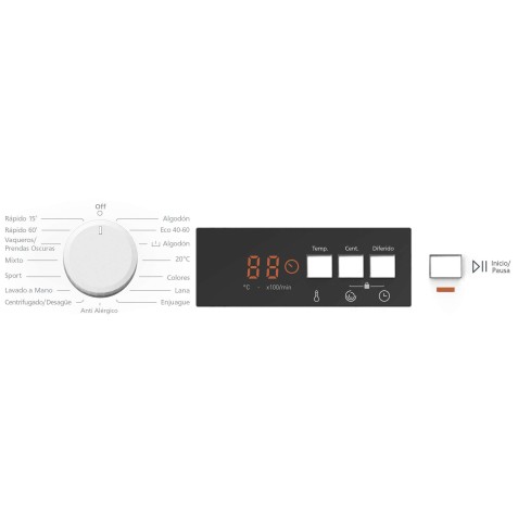 LAVADORA 8KG 1200RPM MX-LV2082 MX ONDA