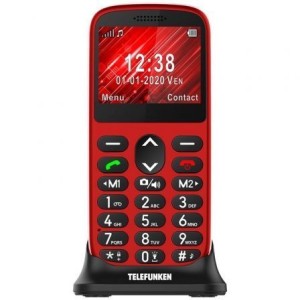 TELEFONO TELEFUNKEN S420 PERSONAS MAYORES ROJO