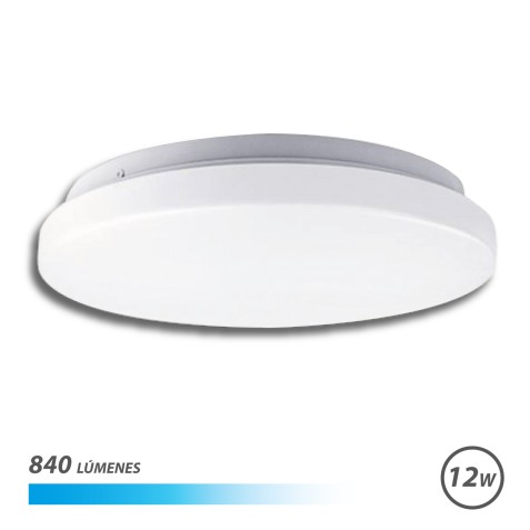 APLIQUE LED TECHO REDONDO 12W LUZ...