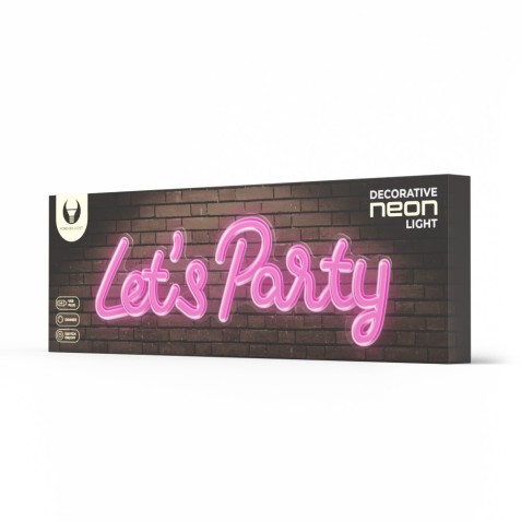 LAMPARA DECORATIVA NEON LED LETS...