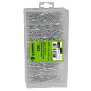 JUEGO 300 PCS REMACHES ALUMINIO SAURIUM