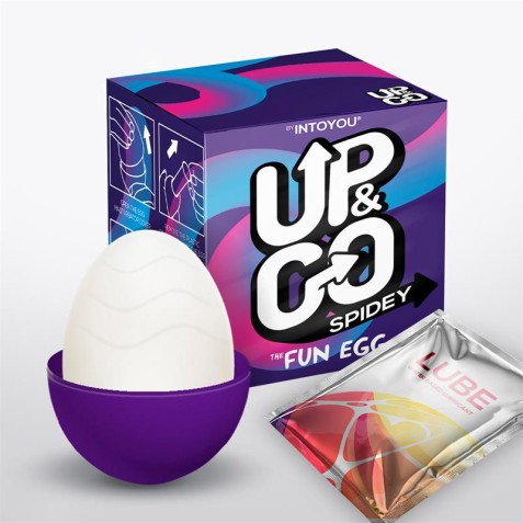 HUEVO MASTURBADOR SPIDEY PURPURA UP & GO