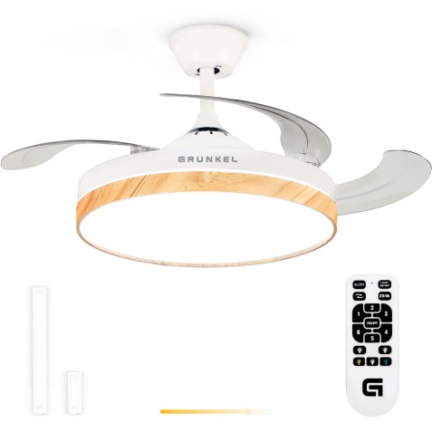 VENTILADOR TECHO 42" LED BLANCO 20W...
