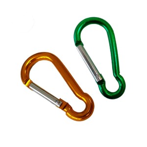 MOSQUETON DE ALUMINIO COLORES SURTIDOS 8CM