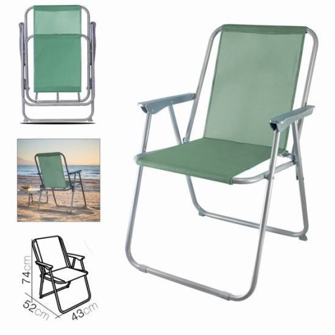 SILLA DE PLAYA PLEGABLE 52X43X74...
