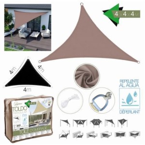 TOLDO TRIANGULAR 4X4X4 METROS TOPO...