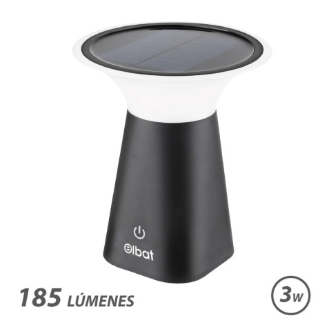 LAMPARA SOLAR RECARGABLE 3W 185LM ELBAT