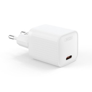 CARGADOR RAPIDO USB-A / USB-C 20W L146 BLANCO XO