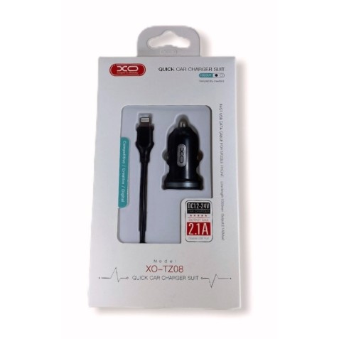 PACK CARGADOR MECHERO TZ08 2.1A +...