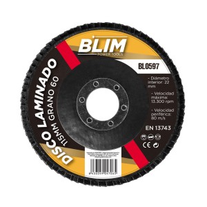 DISCO LAMINADO 115MM GRANO 60 BLIM