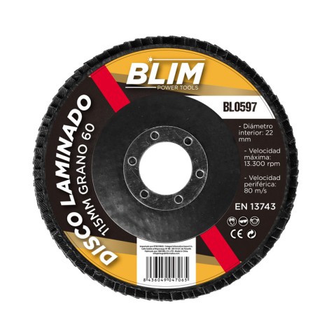 DISCO LAMINADO 115MM GRANO 60 BLIM