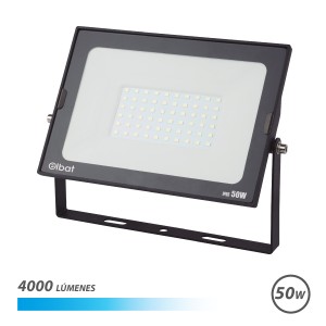 FOCO LED SERIE SUPER SLIM 50W 6500K COLOR NEGRO ELBAT