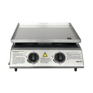PLANCHA DE ASAR 2 FUEGOS INOXIDABLE...