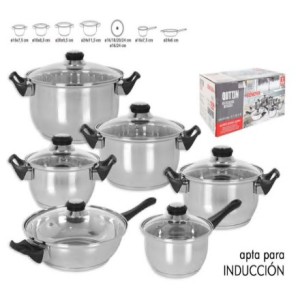 BATERIA DE COCINA 6 PIEZAS INDUCCION...