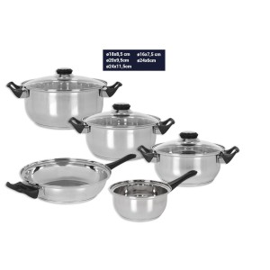 BATERIA DE COCINA ACERO GENESE 8 PIEZAS QUTTIN