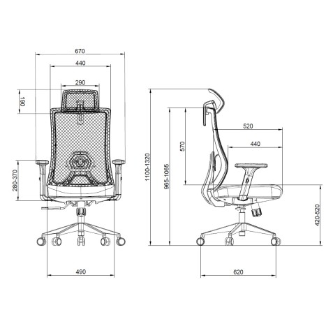 REACONDICIONADA SILLA OFICINA GAMA...