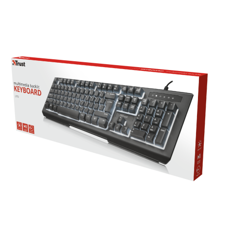 TECLADO MULTIMEDIA TRUST LITO...