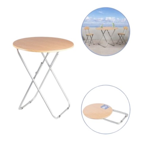 MESA PLEGABLE REDONDA 60CM JAVIER