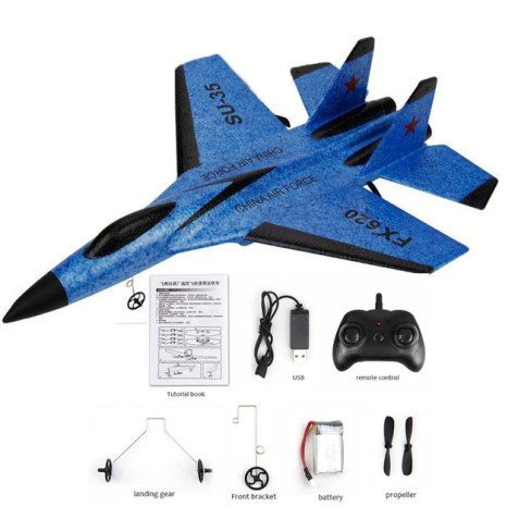 AVION PLANEADOR CONTROL REMOTO AZUL
