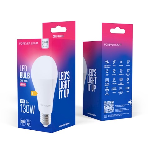 BOMBILLA LED A65 | 17W | 2100LM | E27...