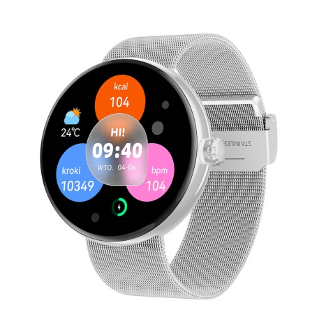 SMARTWATCH FOREVIVE SB-365 SILVER...