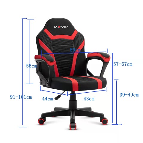 SILLA GAMING GM1500 NEGRO / ROJO...