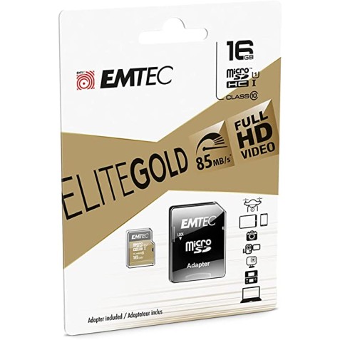 MEMORIA MICRO SD 16GB ELITE GOLD...