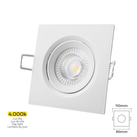 DOWNLIGHT LED EMPOTRAR 5W 380 LUMEN...
