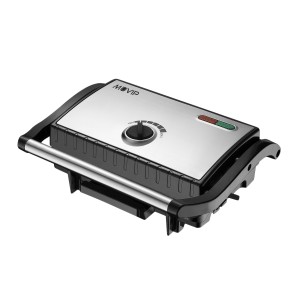 SANDWICHERA INOX GRILL 1500W TEMPERATURA REGULABLE MUVIP