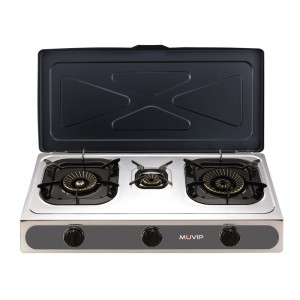 REACONDICIONADA COCINA GAS INOX 3...