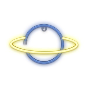 LAMPARA DECORATIVA NEON LED SATURN FOREVER