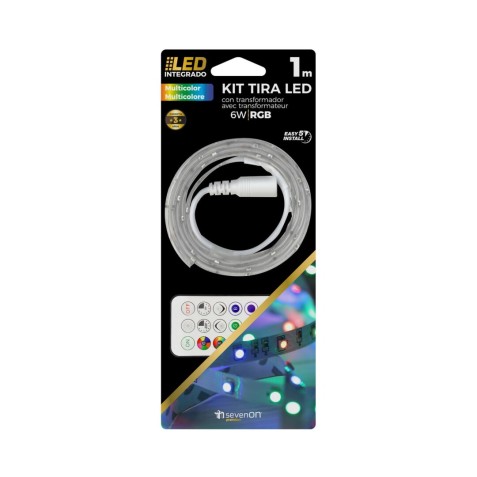 KIT TIRA LED 1 METRO COLORES RGB CON...
